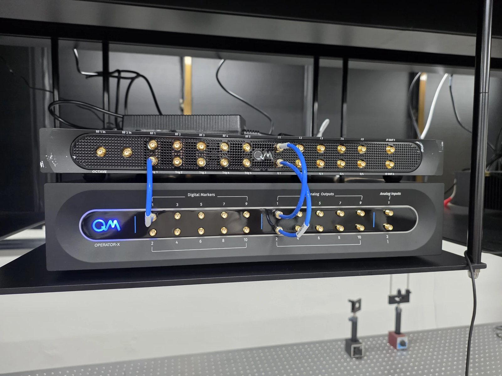 Quantum Machines OPX+ & Octave installed as our qubit controller